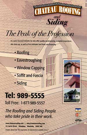 Chateau Roofing & Renovation Ad