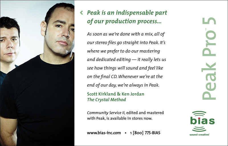 Advert for Peak Pro 5
