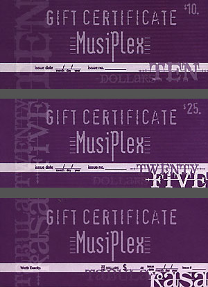 Musiplex Gift Certificate Image