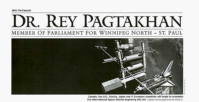 Dr. Rey Pagtakhan, weblogletter