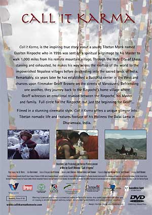DVD Back Cover Image from a film, Call It Karma
