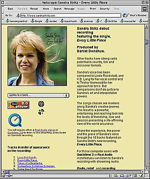 Sandra Stritz, Every Little Piece - Album Promo Site