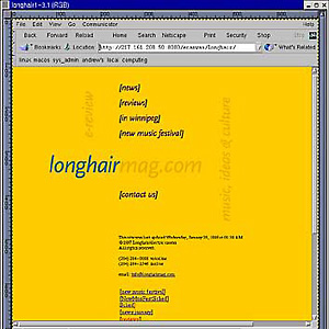 Longhair Website - Home Page Image